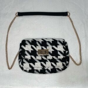 Brand New H&M Houndstooth Purse Bag Never Used Cross body​